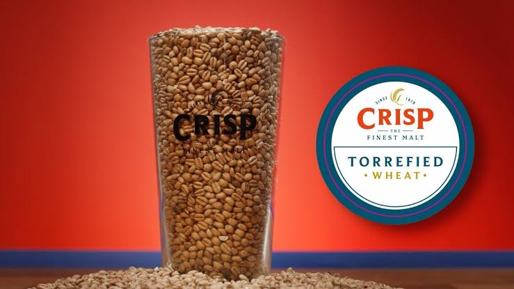 Trigo torrefacto para cerveza artesanal de la marca Crisp